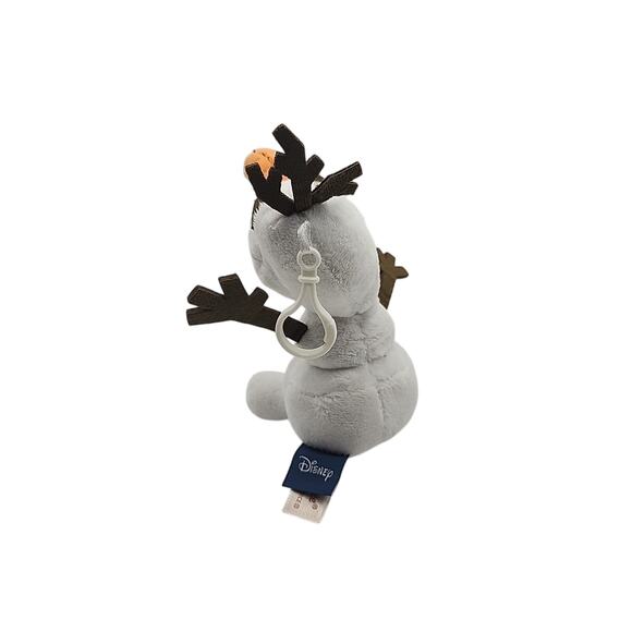 Frozen's Olaf & Gidget White Dog Plush Bag Clip Backpack Plush Clip Toy 5" - Picture 3 of 6